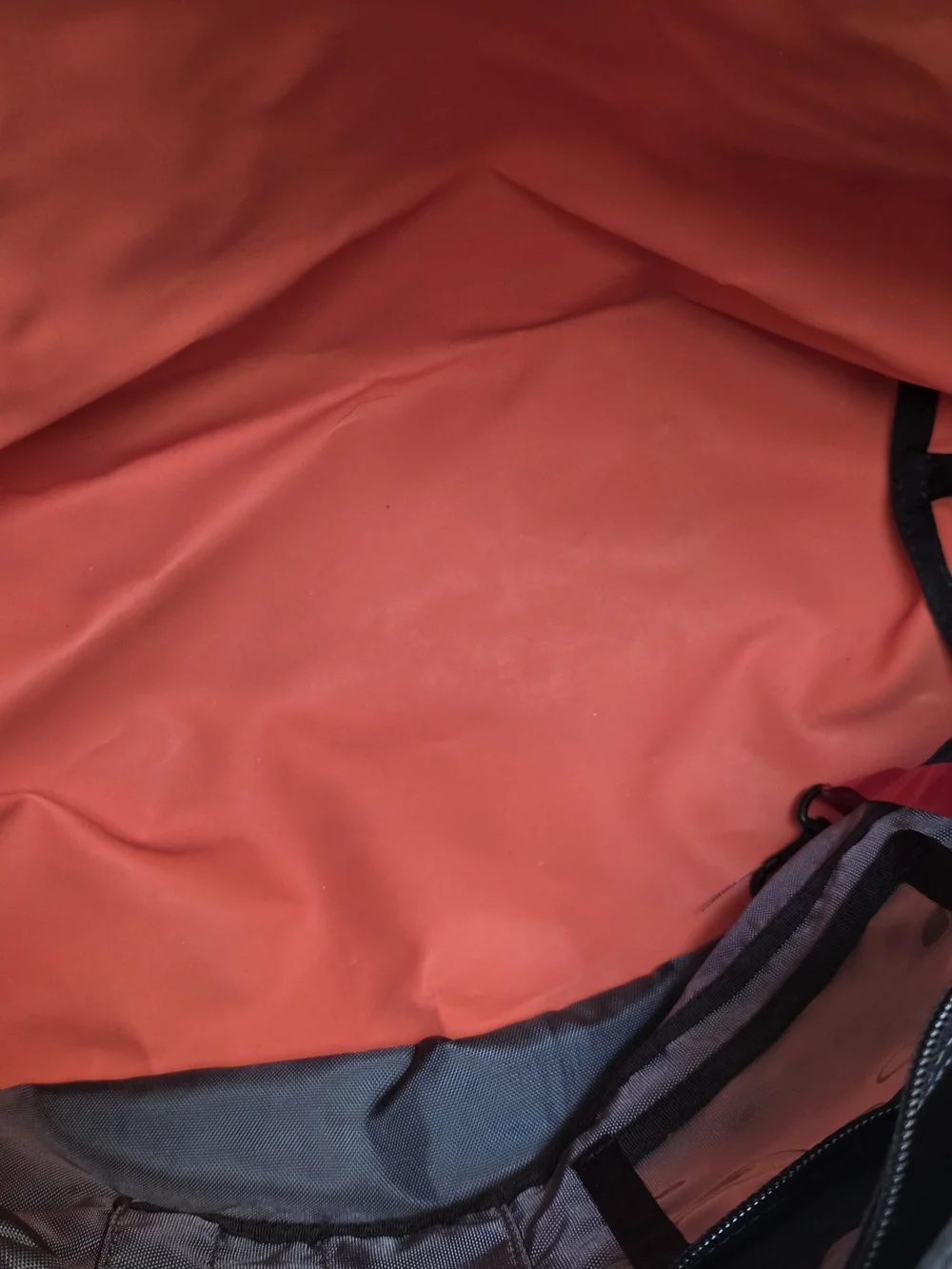 Timbuk2 Gray Messenger Bag with Orange LA Accent